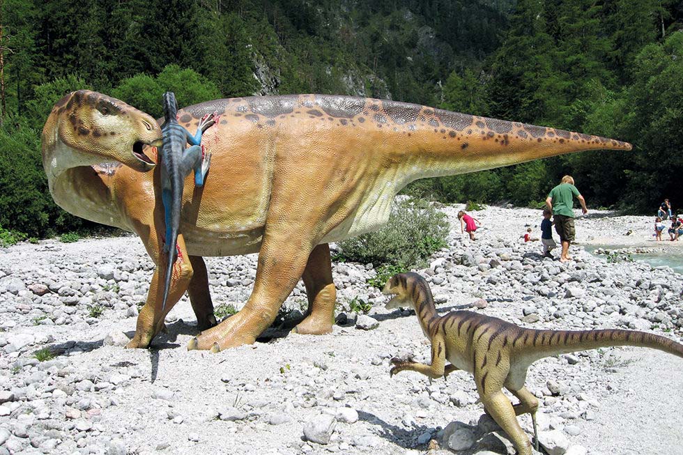 Iguanodon Kampfszene